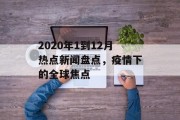 2020年1到12月热点新闻盘点，疫情下的全球焦点