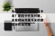 为什么企业网站流量不足?原因分析及对策,企业网站流量不足的原因分析及对策 为什么企业网站流量不足?原因分析及对策,企业网站流量不足的原因分析及对策