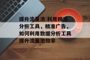 提升流量池:利用精准分析工具,精准广告,如何利用数据分析工具提升流量池效率