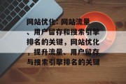 网站优化: 网站流量、用户留存和搜索引擎排名的关键,网站优化,提升流量、用户留存与搜索引擎排名的关键 网站优化: 网站流量、用户留存和搜索引擎排名的关键,网站优化,提升流量、用户留存与搜索引擎排名的关键