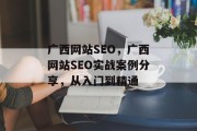 广西网站SEO,广西网站SEO实战案例分享,从入门到精通 广西网站SEO,广西网站SEO实战案例分享,从入门到精通