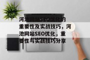 河池网站SEO优化的重要性及实战技巧,河池网站SEO优化,重要性与实战技巧分享 河池网站SEO优化的重要性及实战技巧,河池网站SEO优化,重要性与实战技巧分享