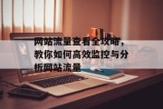 网站流量查看全攻略，教你如何高效监控与分析网站流量