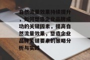 自然流量效果持续提升，如何塑造企业品牌成功的关键因素，提高自然流量效果，塑造企业品牌关键要素的策略分析与实践