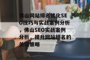 佛山网站排名优化SEO技巧与实战案例分析，佛山SEO实战案例分析，提升网站排名的关键策略
