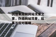 伪造来路刷网站流量之害,伪造网站流量,后果与应对策略 伪造来路刷网站流量之害,伪造网站流量,后果与应对策略