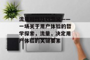 流量对网站的意义——一场关于用户体验的哲学探索,流量,决定用户体验的关键要素 流量对网站的意义——一场关于用户体验的哲学探索,流量,决定用户体验的关键要素