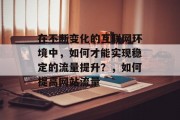 在不断变化的互联网环境中,如何才能实现稳定的流量提升?,如何提高网站流量 在不断变化的互联网环境中,如何才能实现稳定的流量提升?,如何提高网站流量