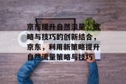 京东提升自然流量，策略与技巧的创新结合，京东，利用新策略提升自然流量策略与技巧