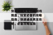 快速穿越男主攻略游戏微盘,玩家必备的攻略指南,快速通关男主攻略,必备攻略指南