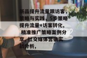 新品提升流量跟访客,策略与实践,5步策略提升流量+访客转化, 精准推广策略案例分享, 社交媒体营销实战分析,