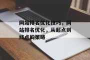 网站排名优化技巧，网站排名优化，从起点到终点的策略