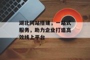 湖北网站搭建,一站式服务,助力企业打造高效线上平台 湖北网站搭建,一站式服务,助力企业打造高效线上平台