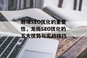 蚌埠SEO优化的重要性,龙岗SEO优化的五大优势与实战技巧 蚌埠SEO优化的重要性,龙岗SEO优化的五大优势与实战技巧