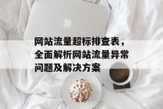网站流量超标排查表，全面解析网站流量异常问题及解决方案