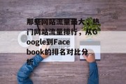 那些网站流量最大，热门网站流量排行，从Google到Facebook的排名对比分析
