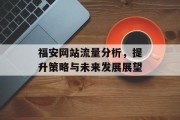 福安网站流量分析,提升策略与未来发展展望 福安网站流量分析,提升策略与未来发展展望