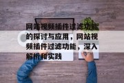 网站视频插件过滤功能的探讨与应用,网站视频插件过滤功能,深入解析和实践 网站视频插件过滤功能的探讨与应用,网站视频插件过滤功能,深入解析和实践