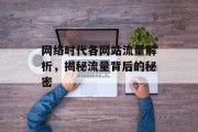 网络时代各网站流量解析,揭秘流量背后的秘密 网络时代各网站流量解析,揭秘流量背后的秘密
