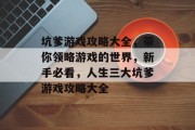 坑爹游戏攻略大全，带你领略游戏的世界，新手必看，人生三大坑爹游戏攻略大全