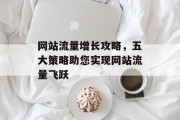 网站流量增长攻略,五大策略助您实现网站流量飞跃 网站流量增长攻略,五大策略助您实现网站流量飞跃