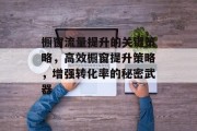 橱窗流量提升的关键策略,高效橱窗提升策略,增强转化率的秘密武器 橱窗流量提升的关键策略,高效橱窗提升策略,增强转化率的秘密武器