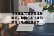 揭秘裸足写真免费流量网站,如何在不违规的前提下吸引精准用户 揭秘裸足写真免费流量网站,如何在不违规的前提下吸引精准用户