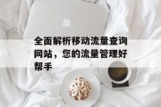 全面解析移动流量查询网站,您的流量管理好帮手 全面解析移动流量查询网站,您的流量管理好帮手