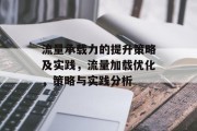 流量承载力的提升策略及实践,流量加载优化,策略与实践分析 流量承载力的提升策略及实践,流量加载优化,策略与实践分析