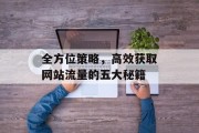 全方位策略,高效获取网站流量的五大秘籍 全方位策略,高效获取网站流量的五大秘籍