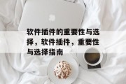 软件插件的重要性与选择,软件插件,重要性与选择指南 软件插件的重要性与选择,软件插件,重要性与选择指南