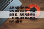 龙族流量提升策略，如何构建强大而高效的网络体系，龙族网络策略，如何构建强大而高效的网络体系
