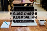 黑盒通关攻略,全面解析游戏通关的秘密武器,黑盒通关攻略,揭秘游戏通关的秘密武器 黑盒通关攻略,全面解析游戏通关的秘密武器,黑盒通关攻略,揭秘游戏通关的秘密武器