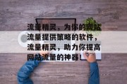流量精灵,为你的网站流量提供策略的软件,流量精灵,助力你提高网站流量的神器! 流量精灵,为你的网站流量提供策略的软件,流量精灵,助力你提高网站流量的神器!