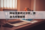 网站流量统计分析,挑战与对策解析 网站流量统计分析,挑战与对策解析
