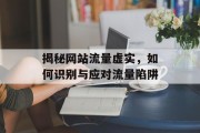 揭秘网站流量虚实，如何识别与应对流量陷阱