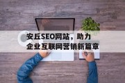安丘SEO网站，助力企业互联网营销新篇章