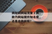 揭秘刷网站流量工具，助力网站提升知名度，还是自毁前程？