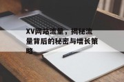 XV网站流量,揭秘流量背后的秘密与增长策略 XV网站流量,揭秘流量背后的秘密与增长策略