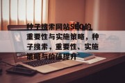 种子搜索网站SEO的重要性与实施策略,种子搜索,重要性、实施策略与价值提升 种子搜索网站SEO的重要性与实施策略,种子搜索,重要性、实施策略与价值提升