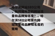 哈尔滨网站SEO公司，如何提升您的网站流量和品牌知名度？，哈尔滨SEO公司提升网站流量和品牌知名度的策略