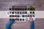 粉色视频网站的无插件下载与安全问题,粉色视频网站,插件风险与安全问题直击! 粉色视频网站的无插件下载与安全问题,粉色视频网站,插件风险与安全问题直击!