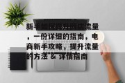 新手如何提升网店流量,一份详细的指南,电商新手攻略,提升流量的方法 & 详情指南 新手如何提升网店流量,一份详细的指南,电商新手攻略,提升流量的方法 & 详情指南