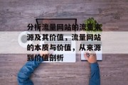 分析流量网站的流量来源及其价值,流量网站的本质与价值,从来源到价值剖析 分析流量网站的流量来源及其价值,流量网站的本质与价值,从来源到价值剖析