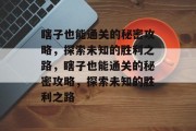 瞎子也能通关的秘密攻略,探索未知的胜利之路,瞎子也能通关的秘密攻略,探索未知的胜利之路 瞎子也能通关的秘密攻略,探索未知的胜利之路,瞎子也能通关的秘密攻略,探索未知的胜利之路