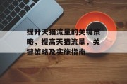 提升天猫流量的关键策略，提高天猫流量，关键策略及实施指南