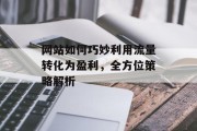 网站如何巧妙利用流量转化为盈利,全方位策略解析 网站如何巧妙利用流量转化为盈利,全方位策略解析