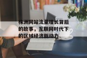 株洲网站流量增长背后的故事,互联网时代下的区域经济新动力 株洲网站流量增长背后的故事,互联网时代下的区域经济新动力