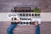 Tomcat搭建网站——一种高效且易用的工具,Tomcat,网站构建神器推荐 Tomcat搭建网站——一种高效且易用的工具,Tomcat,网站构建神器推荐