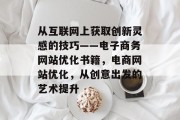 从互联网上获取创新灵感的技巧——电子商务网站优化书籍，电商网站优化，从创意出发的艺术提升